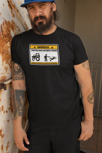 Hovedbilde T-skjorte Hold deg unna min MASSEY FERGUSON