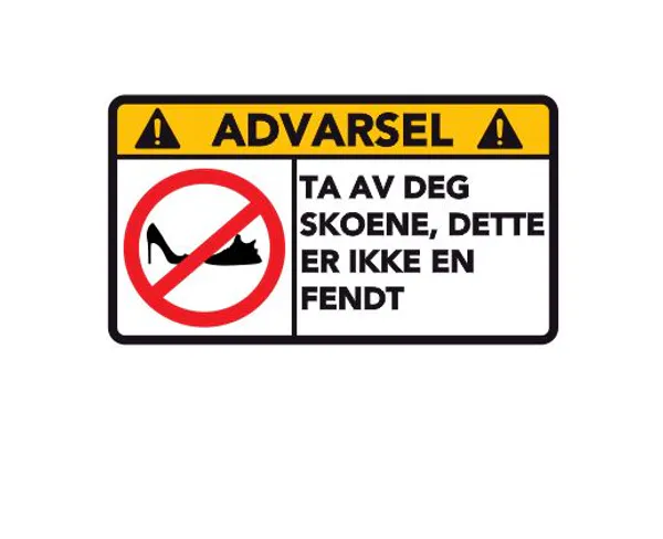 Hovedbilde Advarsel Dette Er Ikke En Fendt